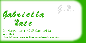 gabriella mate business card
